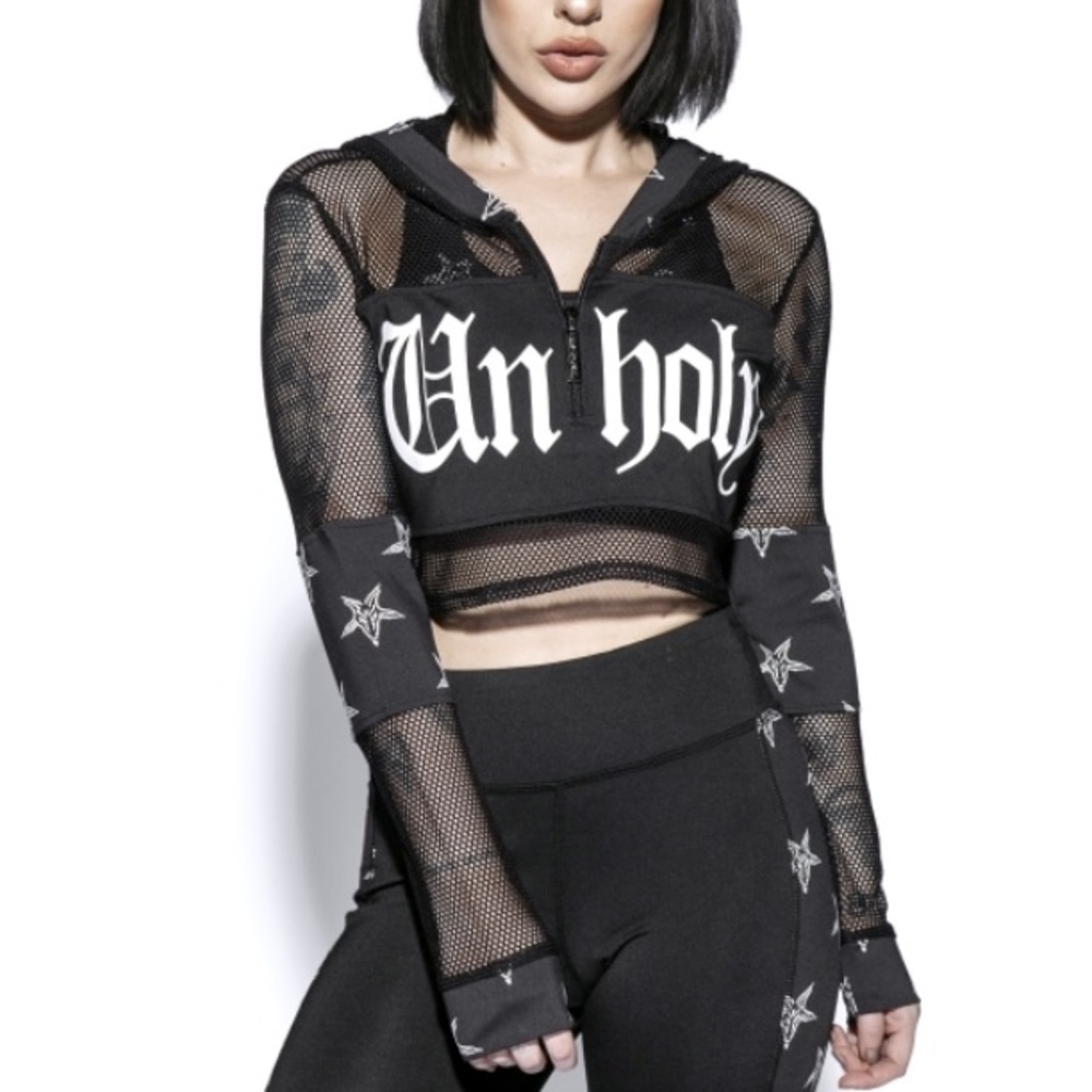 UNHOLY blackcraft cult mesh pull-over